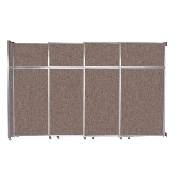 Operable Wall Sliding Room Divider 12'8" x 8'5-1/4" Latte Fabric